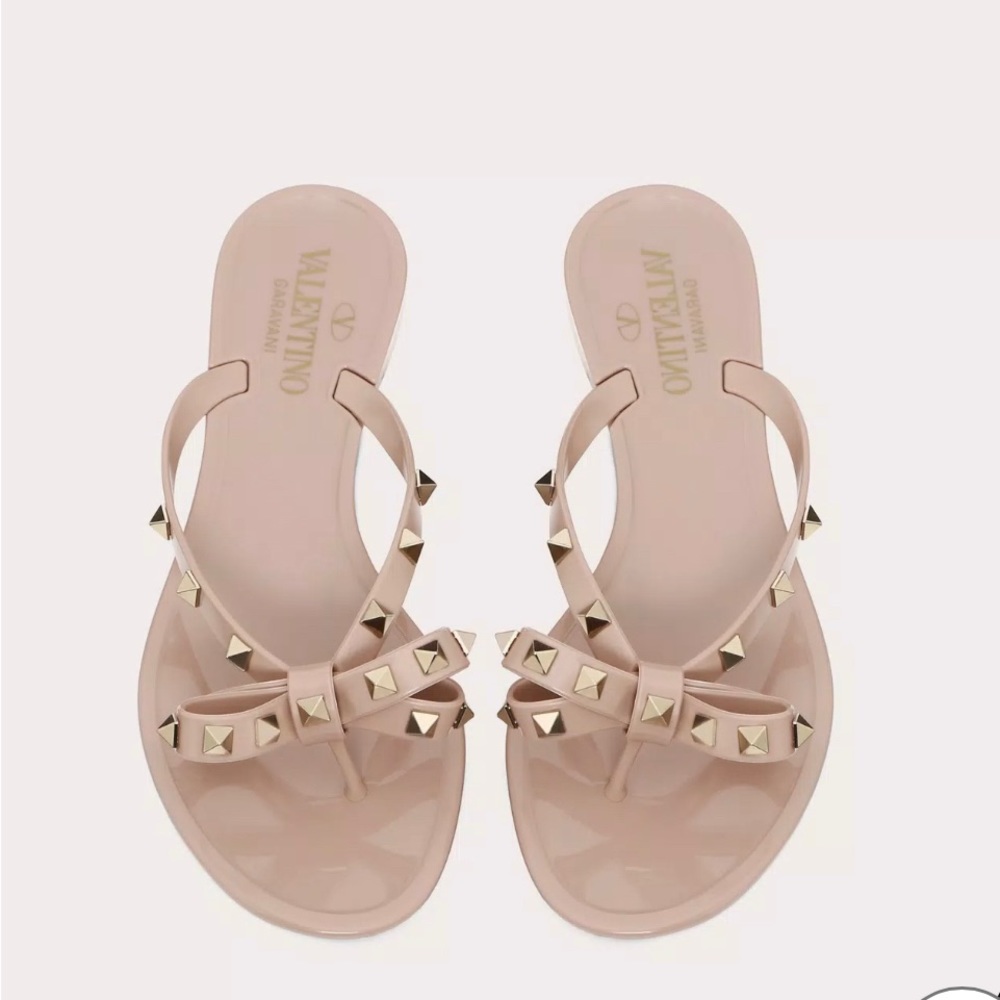 Valentino rubber rockstar thong size 40